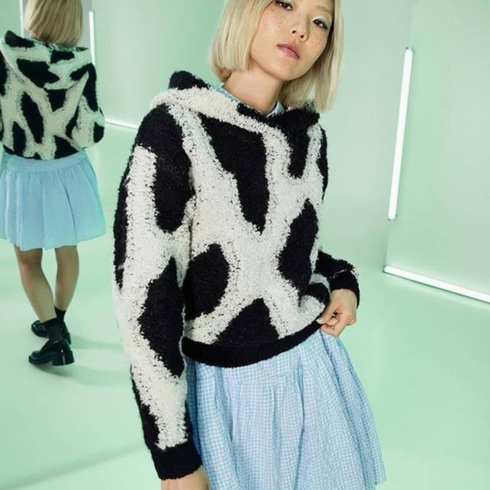 Sandy Liang X Target Leopard Print Sherpa Hooded … - image 3